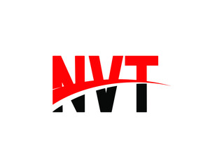 Obraz premium NVT Letter Initial Logo Design Vector Illustration