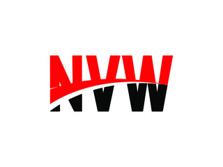 NVW Letter Initial Logo Design Vector Illustration
