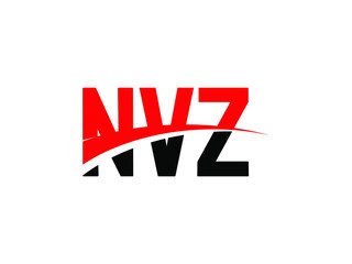 NVZ Letter Initial Logo Design Vector Illustration