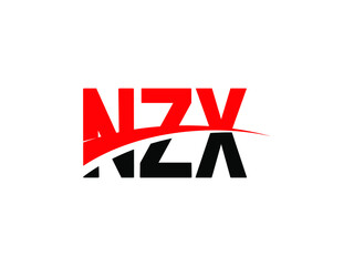 NZX Letter Initial Logo Design Vector Illustration