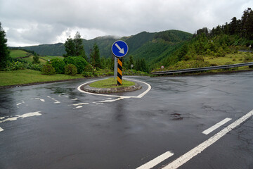 public street on the azores