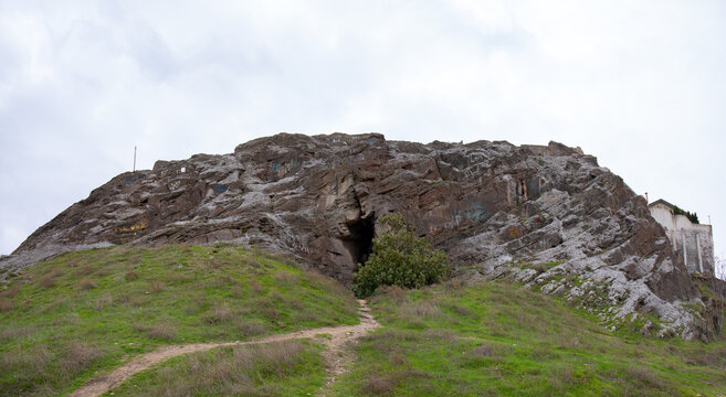 The historical cave of Stepan Razin.