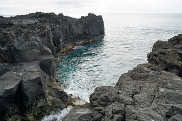 rough wild nord coast of sao miguel