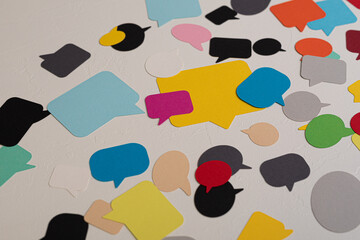 Naklejka premium austausch sprechblasen