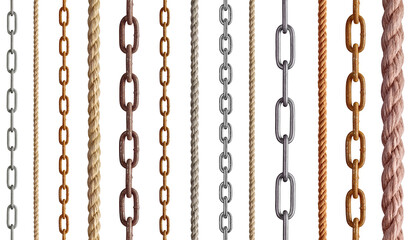 string rope chain metal link steel cord cable line