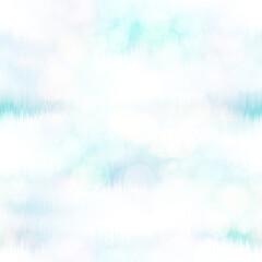 Seamless pale pastel tie dye bokeh texture. Soft tone on tone summer repeat background with washed out sun bleached ink dyed effect. 