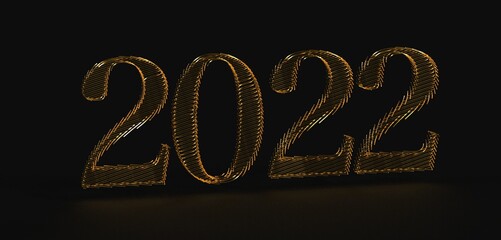 Neujahrsgrüße 2022 - Silvester Dekoration