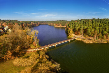 Most nad jeziorem Długim w Olsztynie