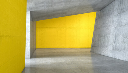 gray yellow concrete structure.