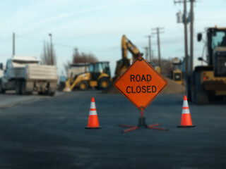 Road Closed for Work Construction