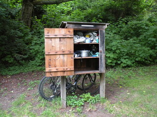 Hike and bike locker, State Park