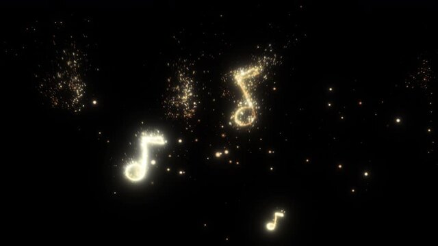 Sparks Glitter Particles Of Music  
