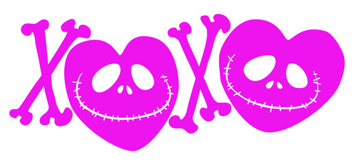 Halloween hugs and kisses t-shirt decoration