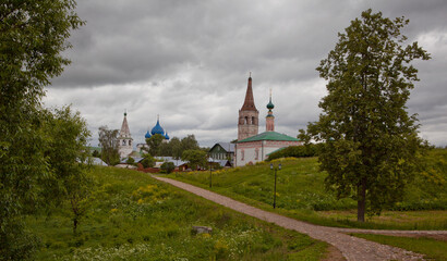 Ancient temples and monasteries of the city of Suzdal. Russia