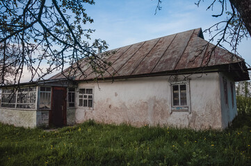 an old abandoned Ukrainian house
