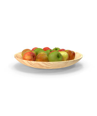 Apples With Wood Bowl