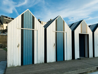 Naklejka premium Beach of Yport, Seine-Maritime, Normandy, France