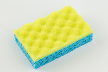 Сleaning sponge on white background.
