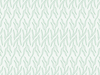 elegant and beauty outline seamless floral flower and branch pattern