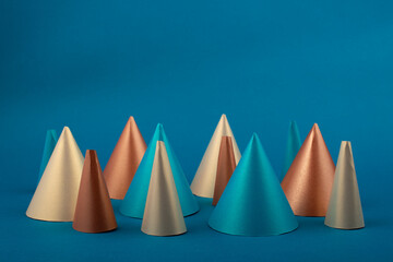 Stylized christmas tree. Organic modern Christmas decorations.