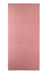 cotton bath towels for the body of various colors, isolated on a white background