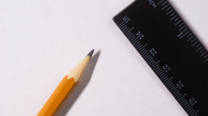pencil and ruler