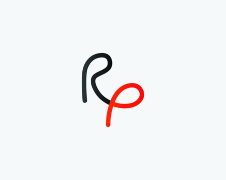 RP Letter Logo Design Template Vector