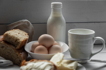 bread milk eggs and butter