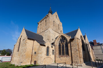 Notre dame church, Pontorson, Normandy, France