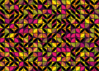 Abstract Geometric Pattern generative computational art illustration