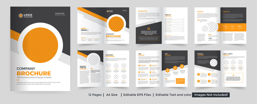 Corporate business brochure template design  and minimal company profile brochure  layout template design
