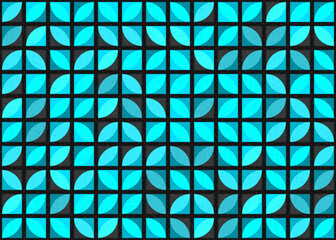 Abstract Geometric Pattern generative computational art illustration