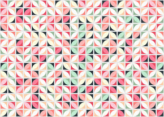 Abstract Geometric Pattern generative computational art illustration