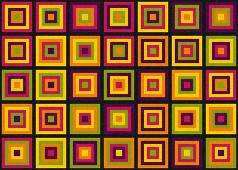 Abstract Geometric Pattern generative computational art illustration