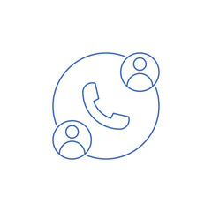 24 hours call service icon vector