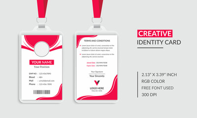 Modern and Clean Id Card Design