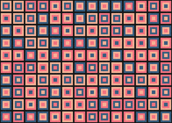 Abstract Geometric Pattern generative computational art illustration