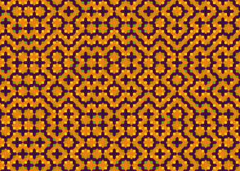 Abstract Geometric Pattern generative computational art illustration