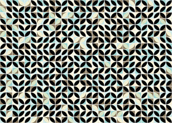 Abstract Geometric Pattern generative computational art illustration