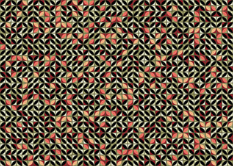 Abstract Geometric Pattern generative computational art illustration
