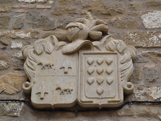 Coat of arms on a wall