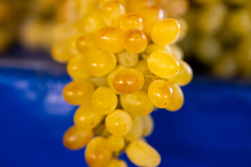 fresh grapes in the market