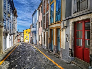 Fototapeta na wymiar Calle de Sada, Galicia