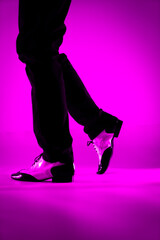 Man dancer dancing shoes
