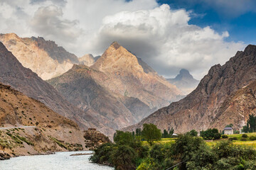 Mountains above the Yaghnob River valley.