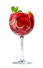 glass of red sangria