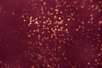 Christmas Background. Red Holiday glowing Abstract Glitter Defocused Background With Blinking...