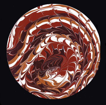 uroborus fantastic snake fluid art acrylic painting