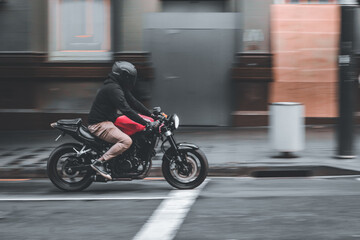 person riding a superbike