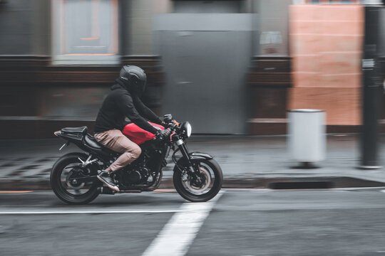person riding a superbike